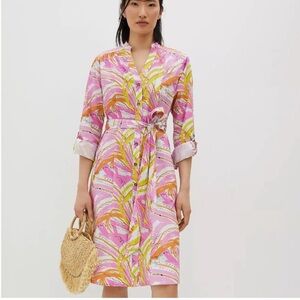Vera for Anthropologie Confetti Shirt Dress size Medium